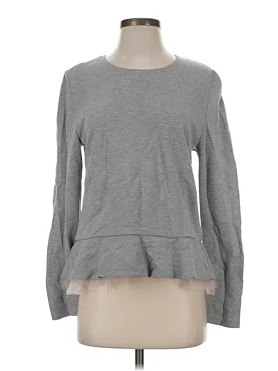 Pre-owned Jcrew Sweatshirt In Gray