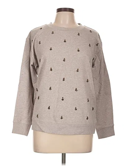 Pre-owned Jcrew Sweatshirt In Gray