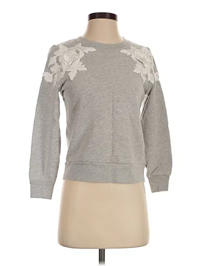 Pre-owned Jcrew Sweatshirt In Gray