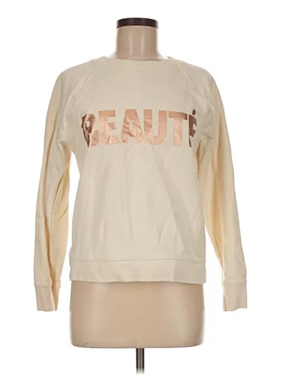Pre-owned Jcrew Sweatshirt In Ivory