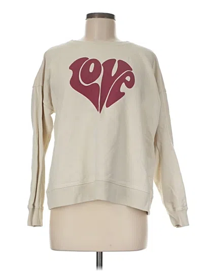 Pre-owned Jcrew Sweatshirt In Ivory