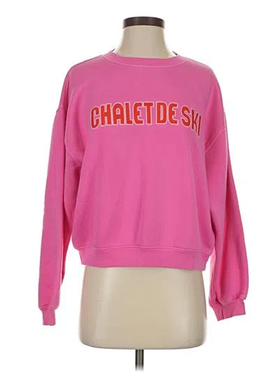 Pre-owned Jcrew Sweatshirt In Pink