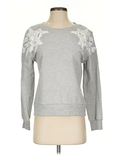 Pre-owned Jcrew Sweatshirt In Silver