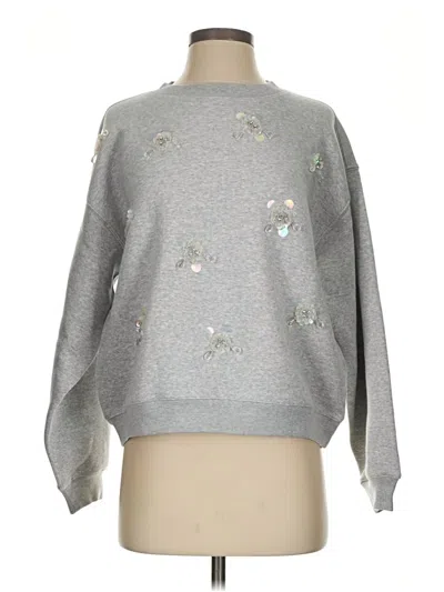 Pre-owned Jcrew Sweatshirt In Silver