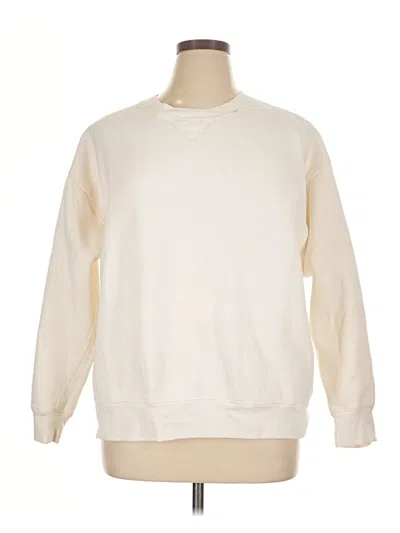 Pre-owned Jcrew Sweatshirt In White