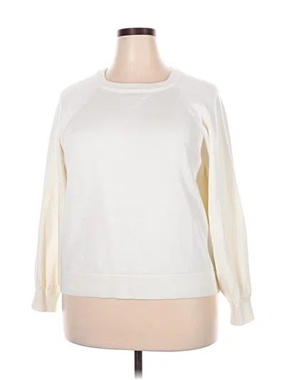 Pre-owned Jcrew Sweatshirt In White