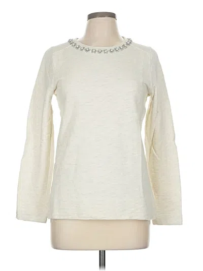 Pre-owned Jcrew Sweatshirt In White