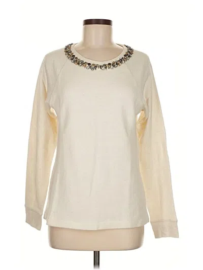 Pre-owned Jcrew Sweatshirt In White