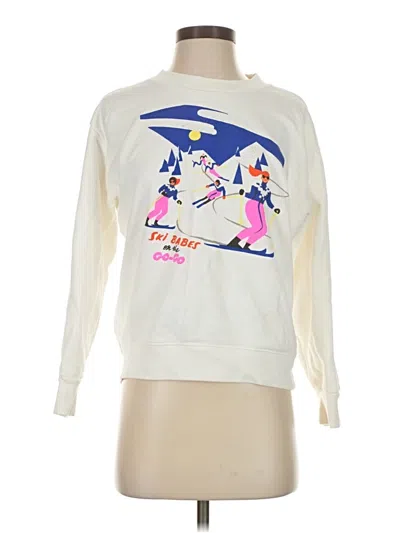Pre-owned Jcrew Sweatshirt In White
