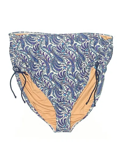 Pre-owned Jcrew Swimsuit Bottoms In Blue