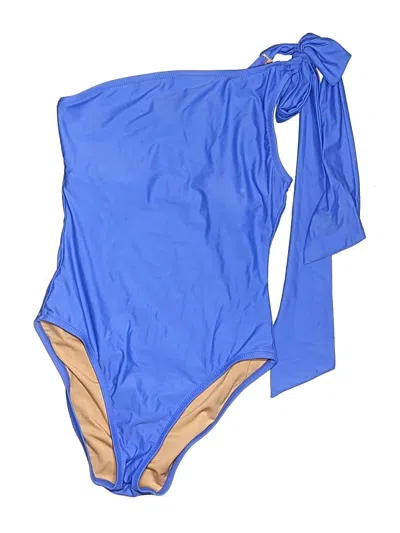 Pre-owned Jcrew Swimsuit Bottoms In Blue