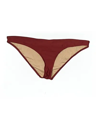 Pre-owned Jcrew Swimsuit Bottoms In Burgundy