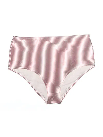 Pre-owned Jcrew Swimsuit Bottoms In Burgundy