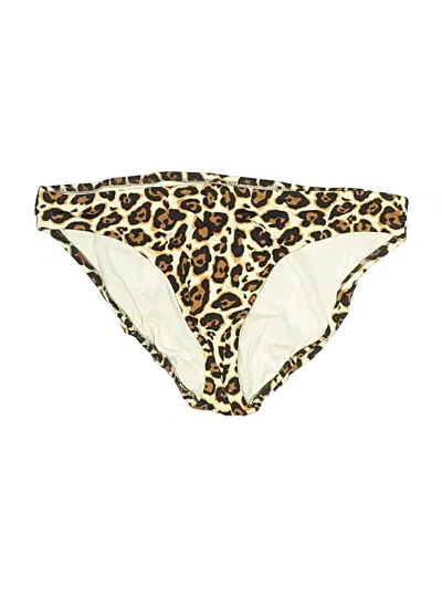 Pre-owned Jcrew Swimsuit Bottoms In Gold