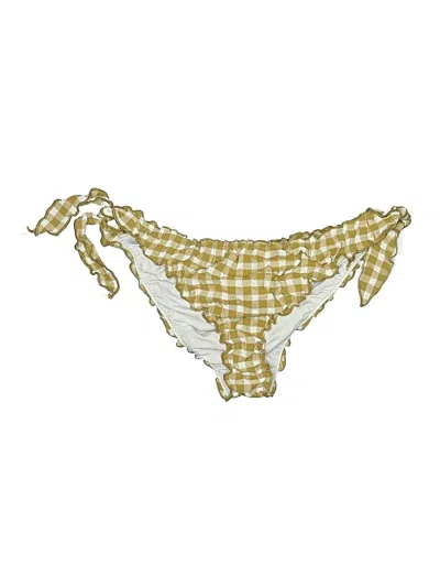 Pre-owned Jcrew Swimsuit Bottoms In Gold