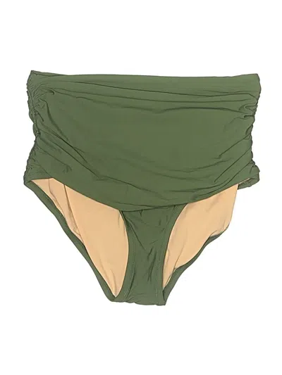 Pre-owned Jcrew Swimsuit Bottoms In Green