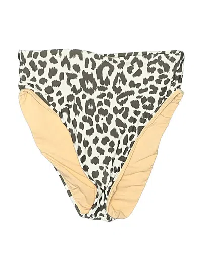 Pre-owned Jcrew Swimsuit Bottoms In Tan