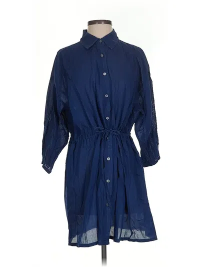 Jcrew Swimsuit Cover Up In Blue