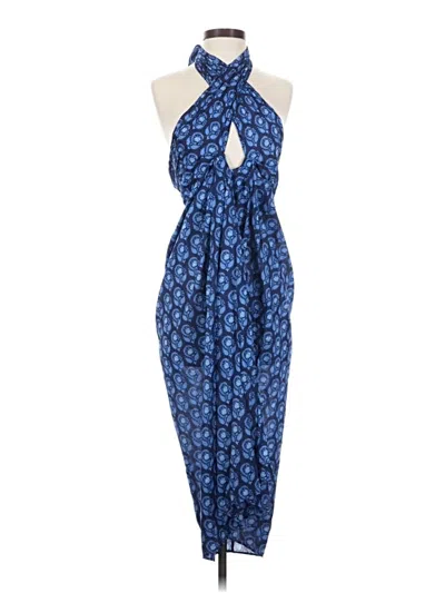 Pre-owned Jcrew Swimsuit Cover Up In Blue