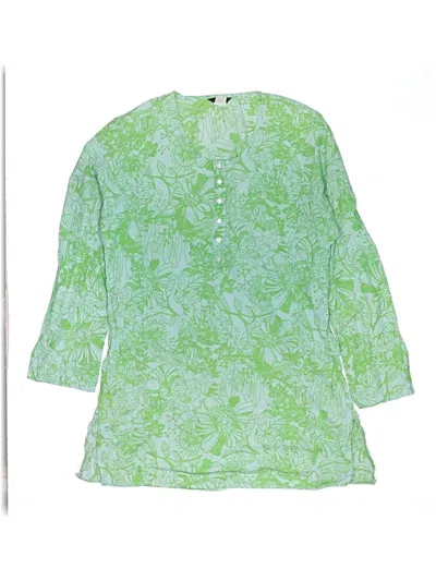 Pre-owned Jcrew Swimsuit Cover Up In Green