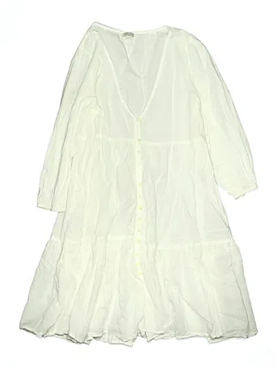 Pre-owned Jcrew Swimsuit Cover Up In Ivory