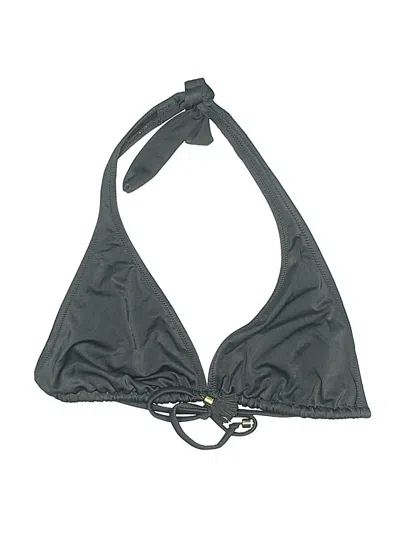 Pre-owned Jcrew Swimsuit Top Black Solid Pattern Swimwear