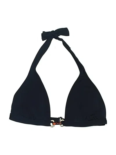 Pre-owned Jcrew Swimsuit Top Black Solid Pattern Swimwear