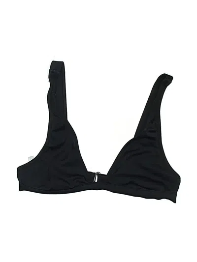 Pre-owned Jcrew Swimsuit Top Black Solid Pattern Swimwear