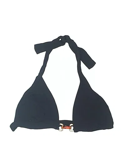 Pre-owned Jcrew Swimsuit Top Black Solid Pattern Swimwear
