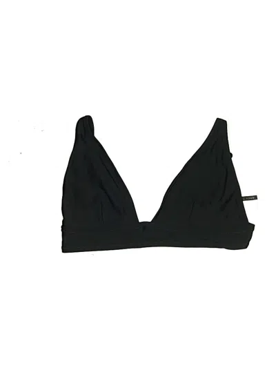 Pre-owned Jcrew Swimsuit Top Black Solid Pattern Swimwear