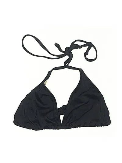 Pre-owned Jcrew Swimsuit Top Black Solid Pattern Swimwear