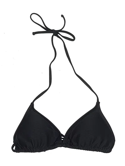 Pre-owned Jcrew Swimsuit Top Black Solid Pattern Swimwear