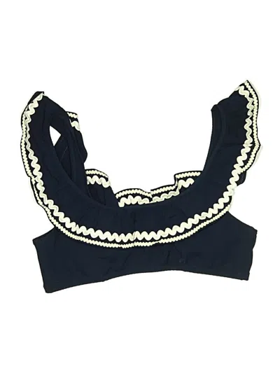 Pre-owned Jcrew Swimsuit Top Black Swimwear