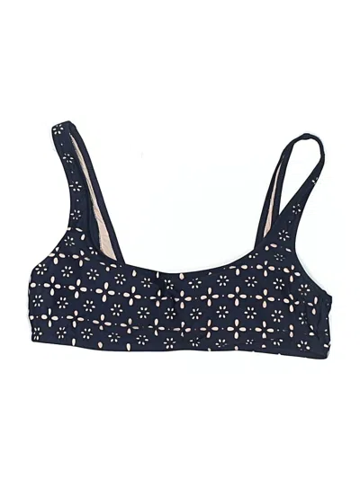 Pre-owned Jcrew Swimsuit Top Blue Stars Pattern Swimwear