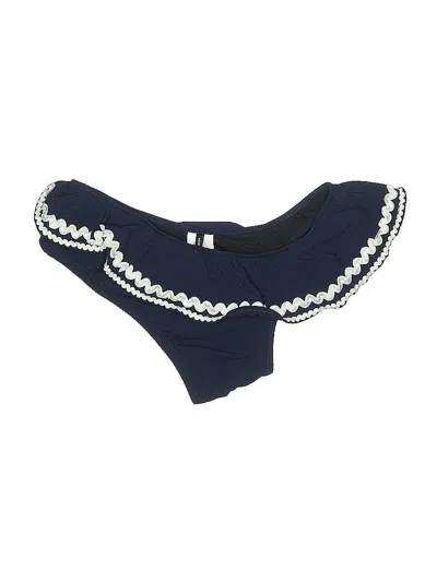 Pre-owned Jcrew Swimsuit Top Blue Swimwear