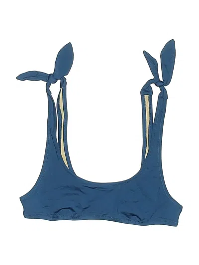 Pre-owned Jcrew Swimsuit Top Blue Swimwear