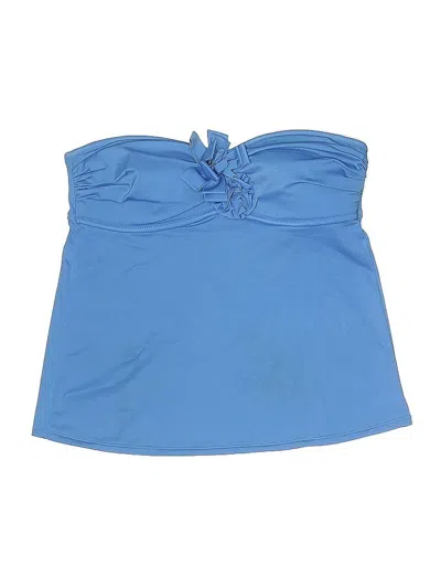 Pre-owned Jcrew Swimsuit Top Blue Swimwear