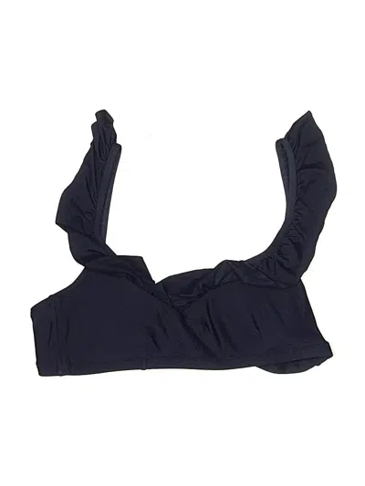 Pre-owned Jcrew Swimsuit Top Blue Swimwear