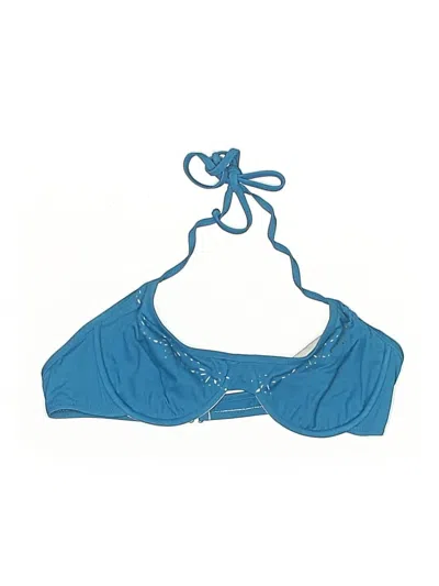 Pre-owned Jcrew Swimsuit Top Blue Swimwear