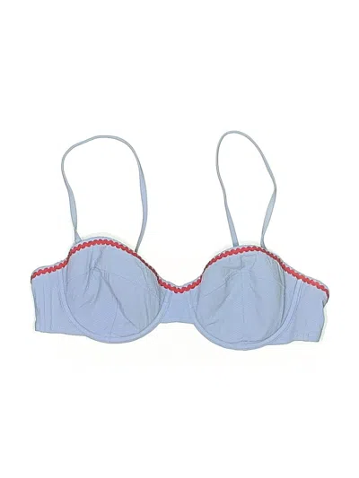 Pre-owned Jcrew Swimsuit Top Blue Swimwear