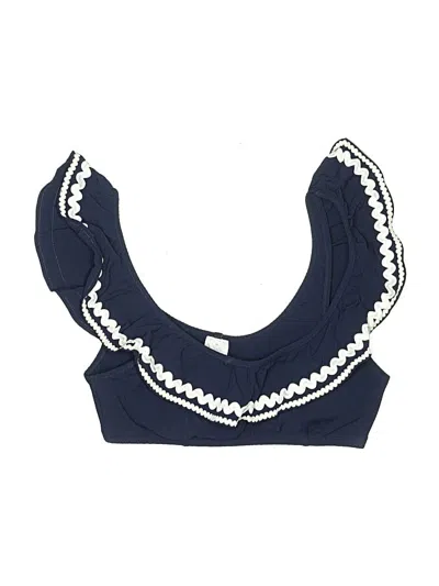 Jcrew Swimsuit Top Blue Swimwear
