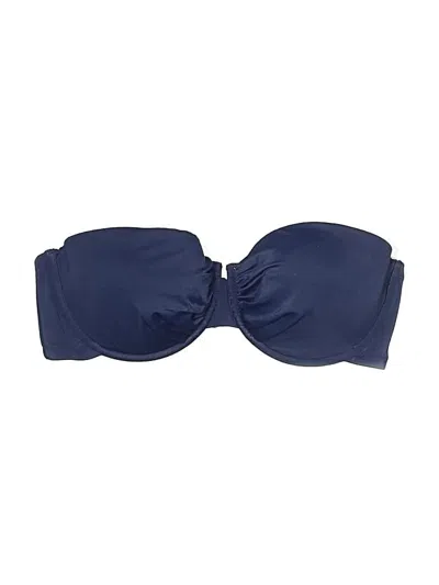 Pre-owned Jcrew Swimsuit Top Blue Swimwear
