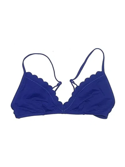Pre-owned Jcrew Swimsuit Top Blue Swimwear