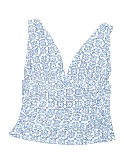 Pre-owned Jcrew Swimsuit Top Blue Swimwear