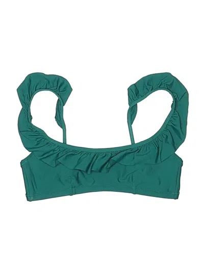 Pre-owned Jcrew Swimsuit Top Green Swimwear