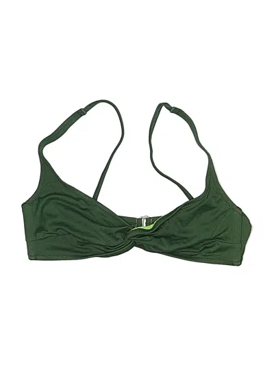 Pre-owned Jcrew Swimsuit Top Green Swimwear