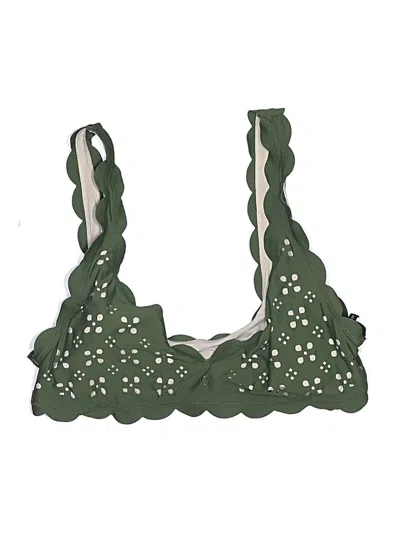 Pre-owned Jcrew Swimsuit Top Green Swimwear
