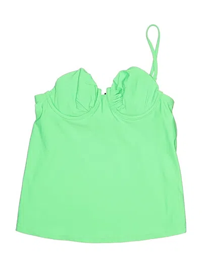 Pre-owned Jcrew Swimsuit Top Green Swimwear