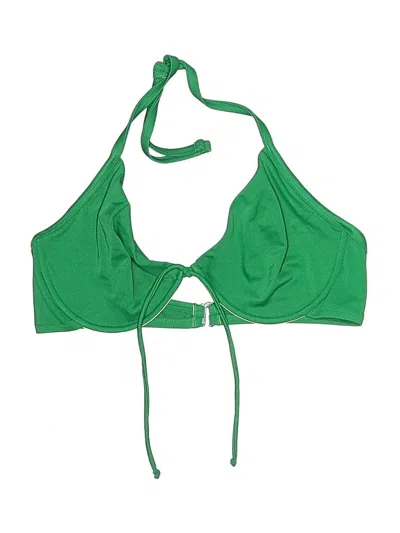 Pre-owned Jcrew Swimsuit Top Green Swimwear