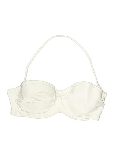 Pre-owned Jcrew Swimsuit Top Ivory Swimwear